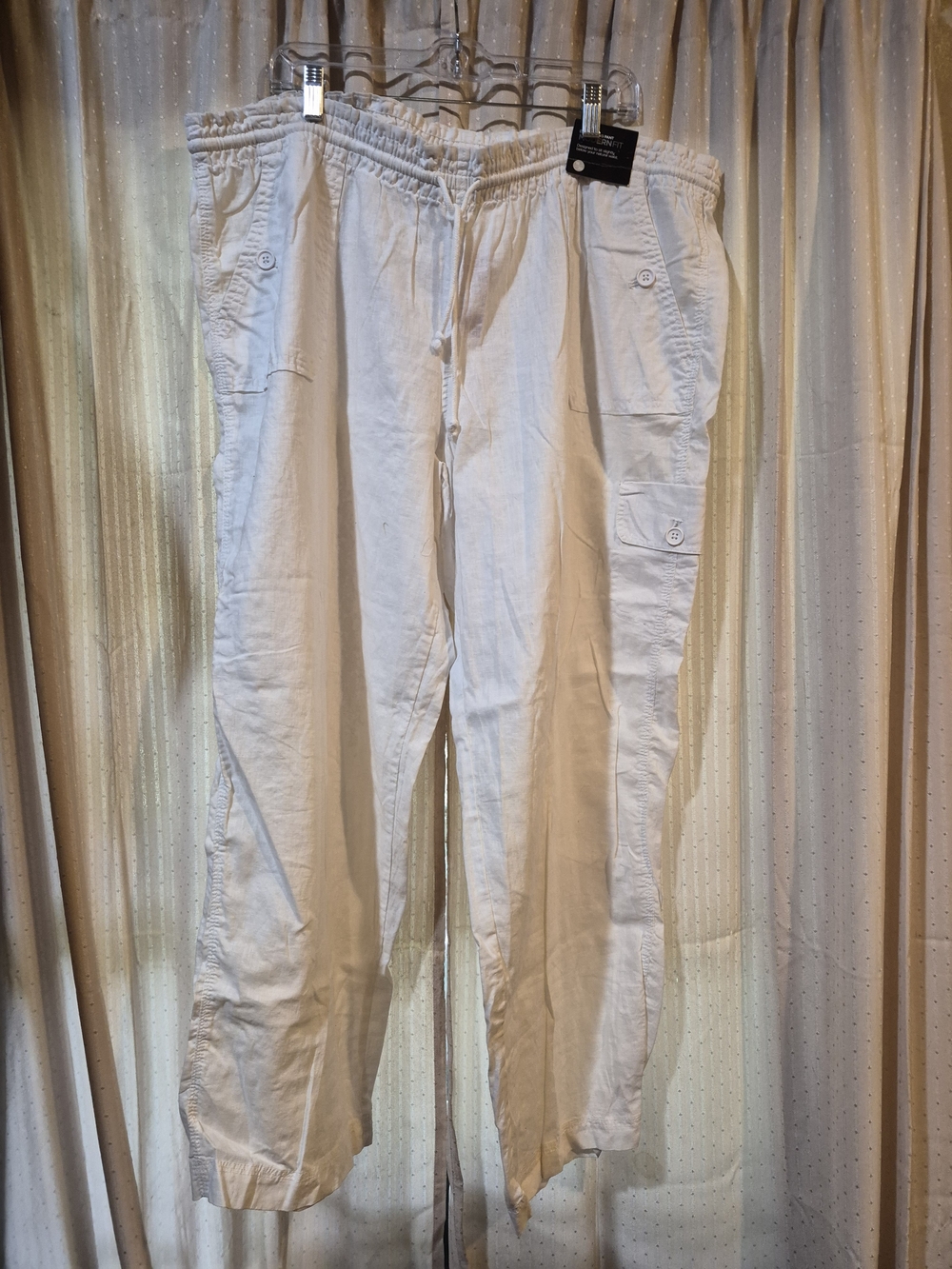 ✨ Avenue Plus Size Linen Utility Cargo Pants ✨